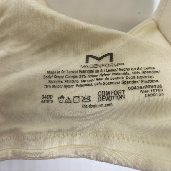 MAIDENFORM
Comfort Devotion Extra Coverage Shaping Bra 9436 in pearl size 34DD - Picture 2 of 4